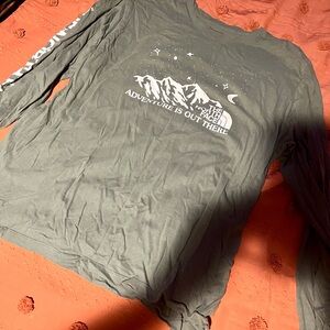 The North Face Green long sleeve shirt